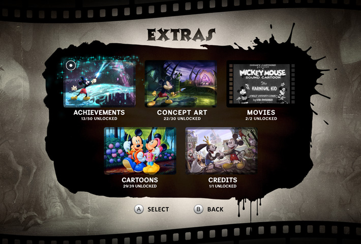 Epic Mickey 2: The Power of Two Game UI